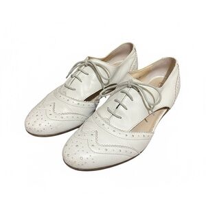 Latigo Soft Leather Light Gray Oxfords Women’s Size 8, Vintage Inspired Academia